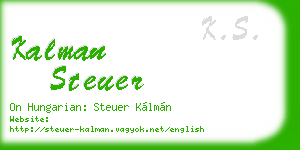 kalman steuer business card